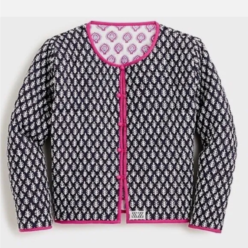 SZ Blockprints for J.Crew reversible quilted jacket